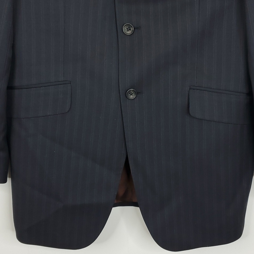 Banana Republic Modern Blazer Three Button Subtle Pinstripe Lined Mens 40R - Picture 3 of 12
